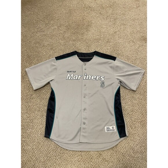 Other - Seattle Mariners Mens XL Blue Short Sleeve Baseball Jersey MLB Dynasty